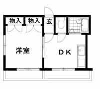 ハイム六会の間取り画像