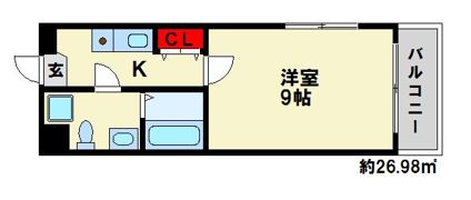 オーク春日原の間取り画像