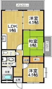 カーサフィオーレ弐番館の間取り画像