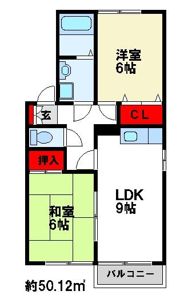 セジュールエスポアールの間取り画像