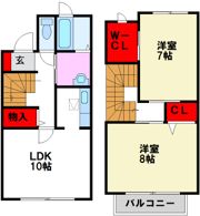 アンソレイユ二日市東Gの間取り画像