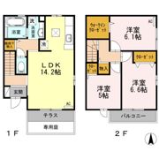 レジダンス井尻の間取り画像