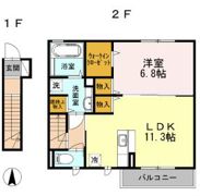 カーサポンティチェロの間取り画像