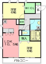 ルーフハウスAの間取り画像