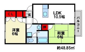 ヒューマンズ太宰府壱番館の間取り画像
