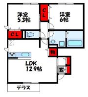 ソフィア新宮 A棟の間取り画像