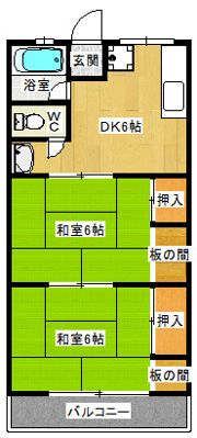 シティハイム第2ハイマートの間取り画像
