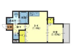 プレステージレジデンス谷町の間取り画像