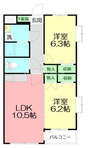 ル・シエルIIの間取り画像