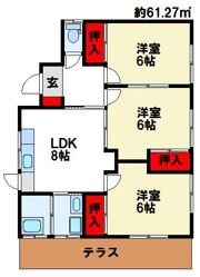 鬼木借家の間取り画像