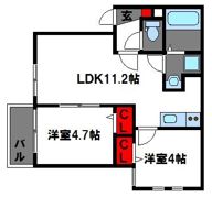 べルデマール香椎の間取り画像