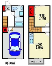 G.rosso A棟の間取り画像