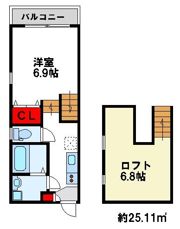 シャレオ湯町Iの間取り画像