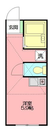 戸塚区上矢部アパートメントB棟の間取り画像