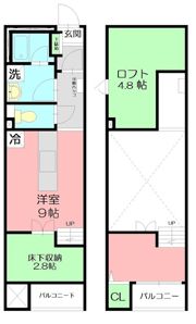 aruka009（ネコ共生型住宅）の間取り画像