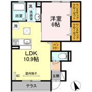 フルールベルテ二番館の間取り画像