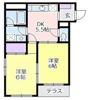 シャローム八重咲の間取り画像