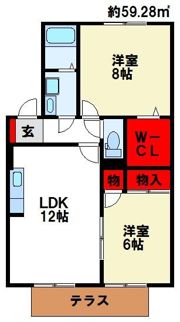 フェリーチェ西都の間取り画像