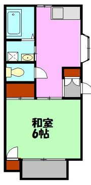コーポ小松原の間取り画像