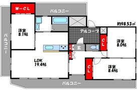 フロスター千早の間取り画像