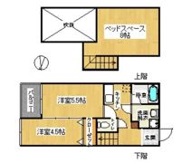 コンフォートベネフィスジオ貝塚駅前の間取り画像