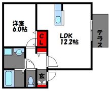 フルリール和白の間取り画像