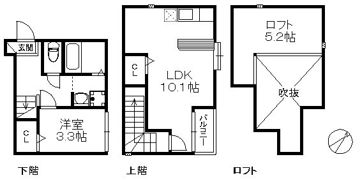 ペガーダ千早の間取り画像