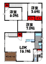 アクアキューブ香住ヶ丘の間取り画像