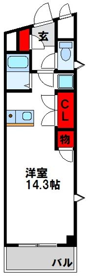 ピアパレスモリヤマの間取り画像