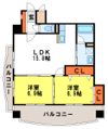 ホープ花屋敷の間取り画像