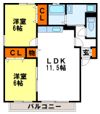 サンハイツ原田の間取り画像
