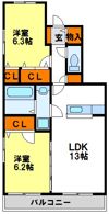 グランドールAの間取り画像