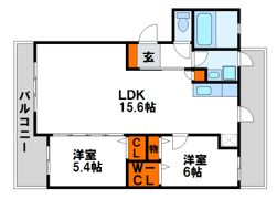 カストル原田の間取り画像