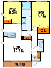 エレガンスコート水城IIの間取り画像
