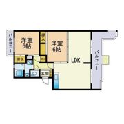 コーポジュジュの間取り画像