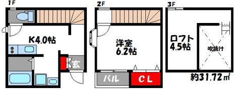フェリオ千早の間取り画像