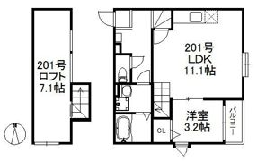 パサージュ竹下の間取り画像