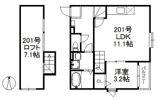 パサージュ竹下の間取り画像