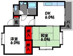 トラスティ八田の間取り画像