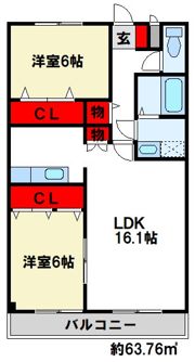 ファーストコンフォートの間取り画像
