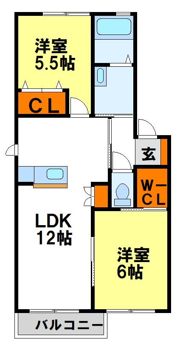 シンシア原田駅前の間取り画像