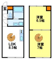 YCN都府楼の間取り画像