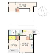 クレストコート福大前の間取り画像