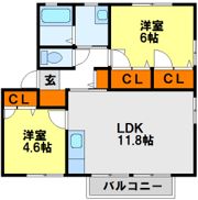 プレジールすがやの間取り画像