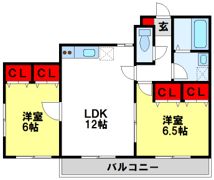 アメージングコートの間取り画像