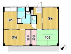 ビレッジハウス日立4号棟の間取り画像