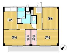 ビレッジハウス日立4号棟の間取り画像