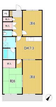 ヴァンヴェールKの間取り画像