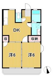 ヴィラ東多賀の間取り画像