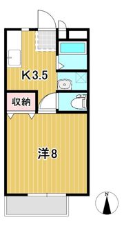 メールハイツAの間取り画像
